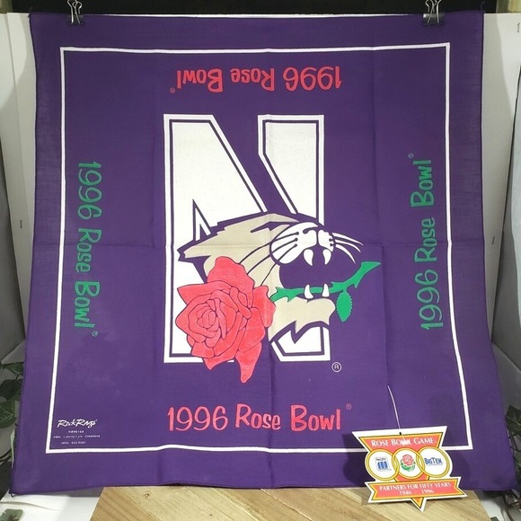 1996 Rose Bowl Football Game 50th Anniversary - Northwestern Wildcats Bandanna